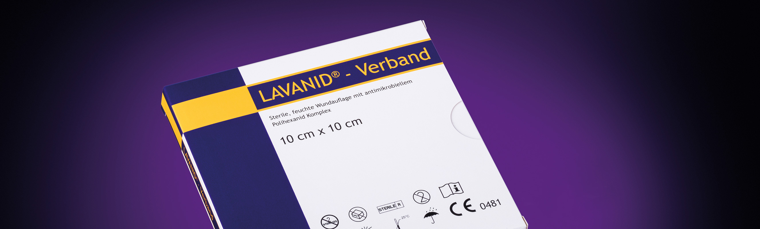 Anwendung LAVANID-Verband für die Wundbehandlung